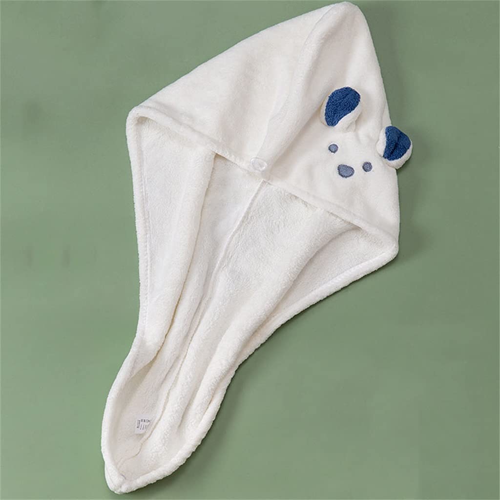 VIDI Dry Hair Cap Women's Cute Thickened Water-absorbing Quick-drying Soft Turban Shower Towel