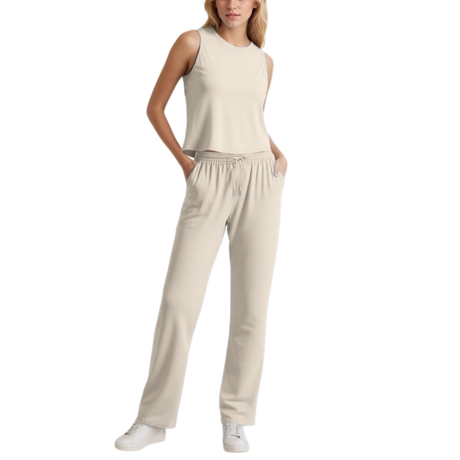Traje de ocio para mujer, tallas grandes, holgado, chándal de verano, elegante, largo, de dos piezas, chándal deportivo, yoga, talla corta, ropa para el hogar, ropa de ocio, ropa deportiva ligera