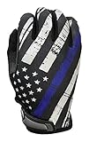Blue Line USA Flag Gloves for Gym, Athletic, and Multi-Use - Support Police & Law Enforcement Officers