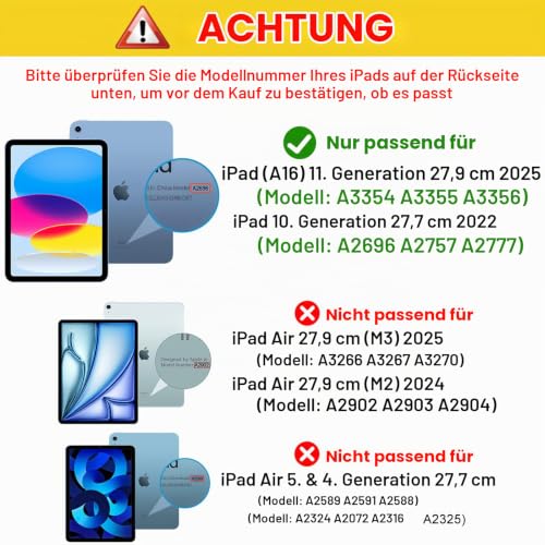 ProCase Hülle für iPad (A16) 11" Generation 2025 – Ansicht 2
