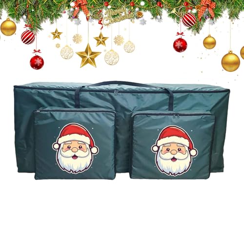 クリスマスツリー収納バッグ - 防水仕様 フロントポケット2つ付き 整理バッグ,ホリデー用品リースオーガナイザーポーチ - ガレージ 旅行 寮 家具 洋服収納 リビング キャンプ ガーランド用