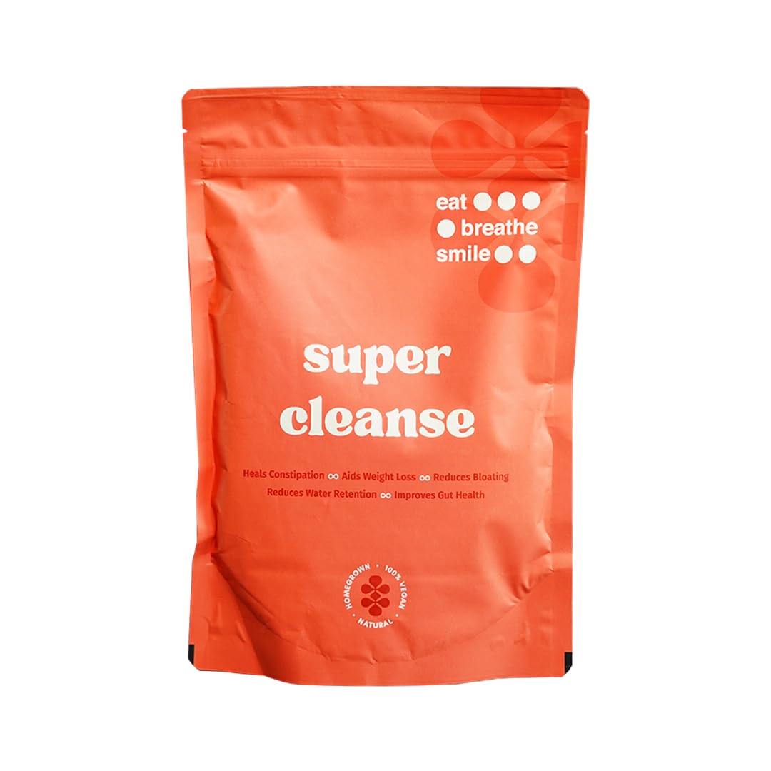 Eat Breathe Smile Super Cleanse | Gut Detox & Digestive Health Supplement | Relieves Constipation, Bloating & Water Retent