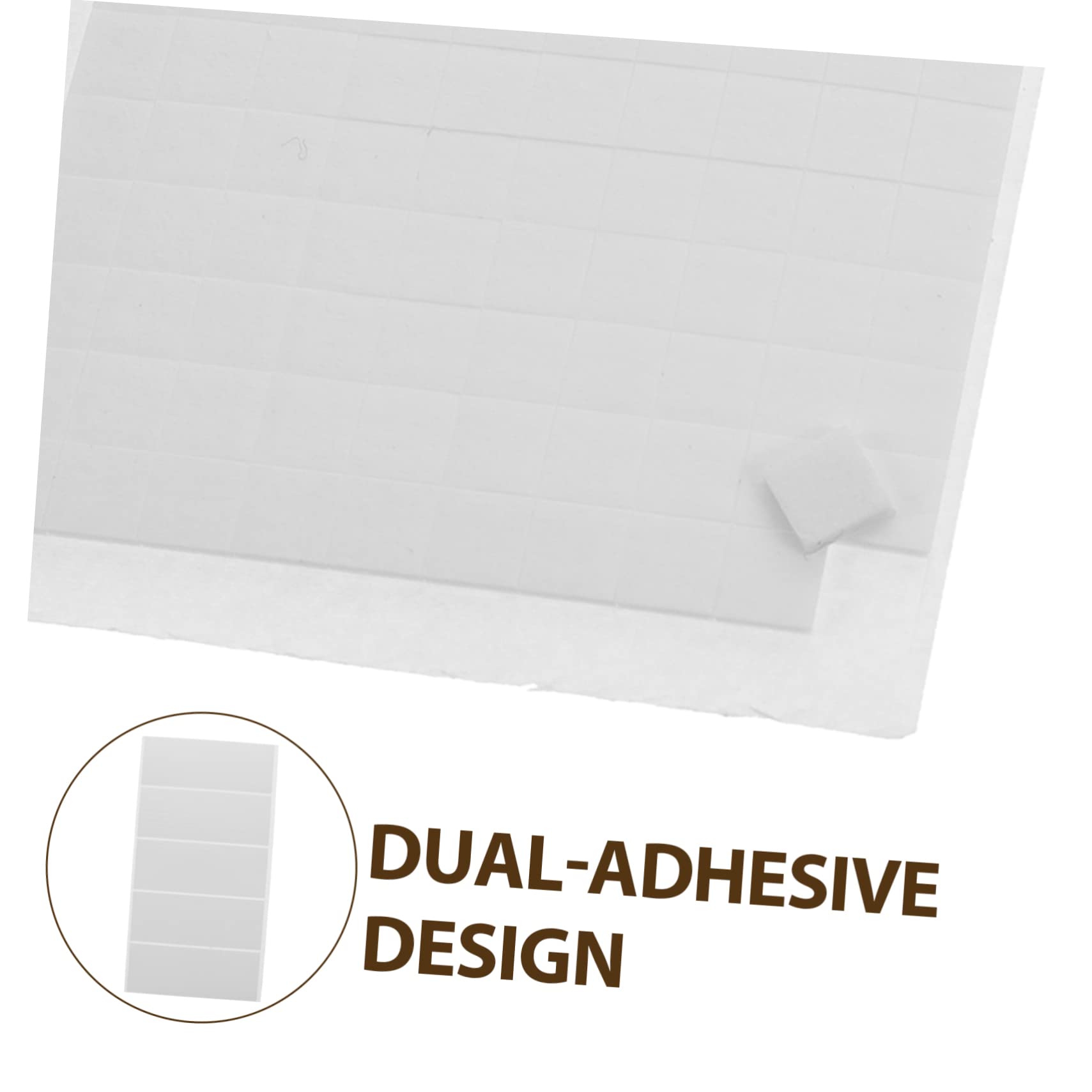 ABOOFAN 3 Sätze Doppelseitige Selbstklebende Streifen Handwerk Klebrig Beidseitig Einseitig Doppelt Pads Scrapbooking-klebstoffe Doppelseitige Klebepunkte Eva Weiß 3 Blätter * 3