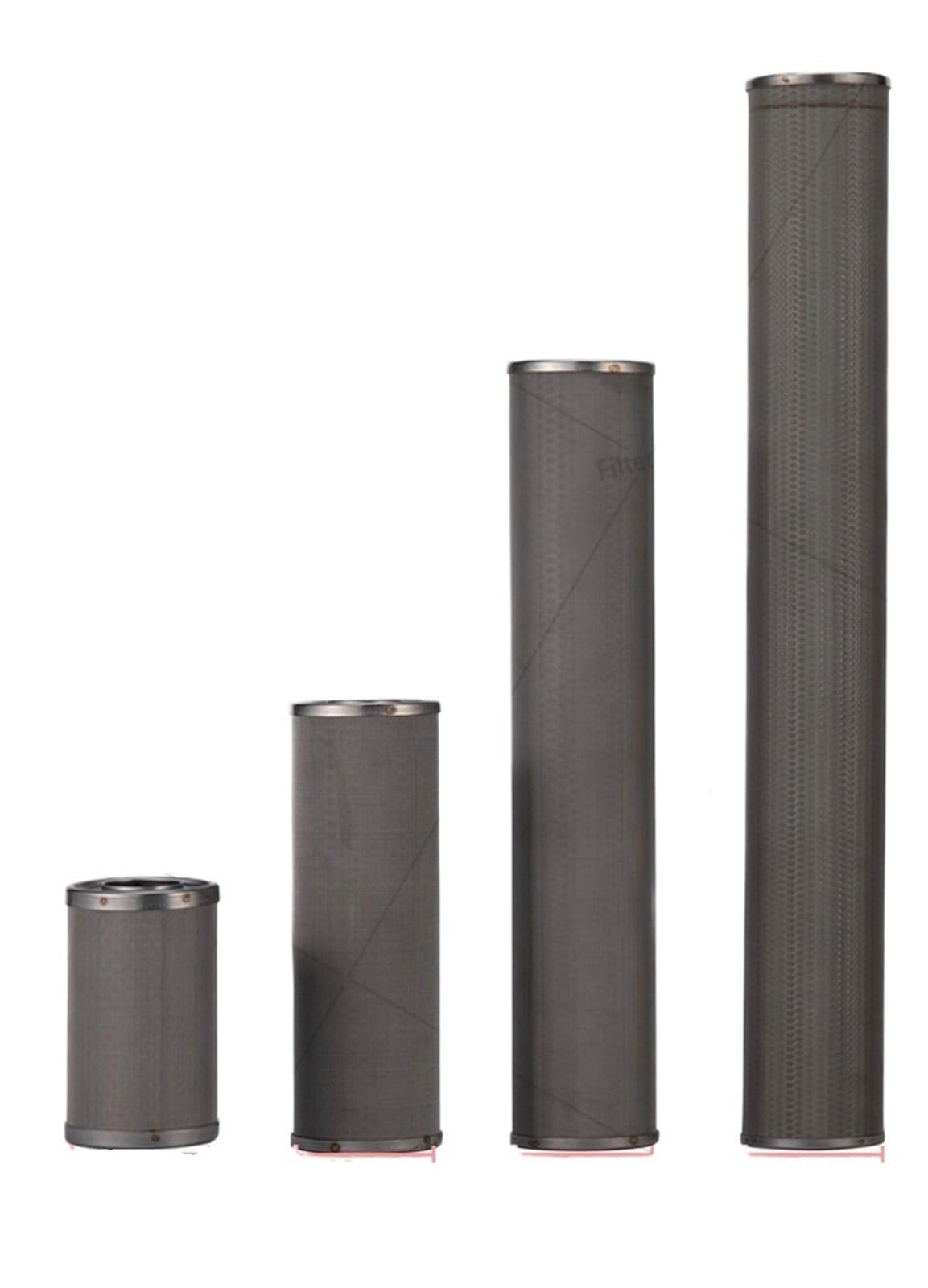 Élément filtrant en acier inoxydable 10 * 2.5 pouces, cartouche filtrante en acier inoxydable, matériau 304, 1um 5um 10um 20um 40um 50um 100um 150u(10inch-100um)