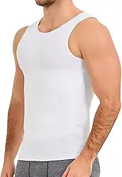 Cinta Camisa Regata Masculina Modeladora | Alta Compressão, Suporte Postural, Abdômen Definido, Conforto Premium, Preta e Branca, P a GG, Ideal para Dia a Dia e Treinos
