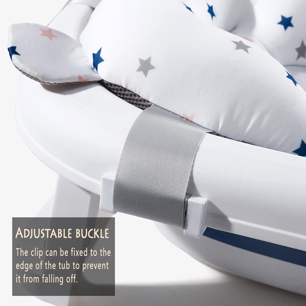 Oreiller Bain Pour Bébé, Siège Bain Nouveau-Né, Antidérapant, Confortable et Durable
