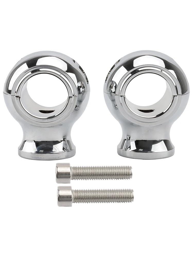 Collier de serrage surélevé pour guidon rond et large de moto custom - 8