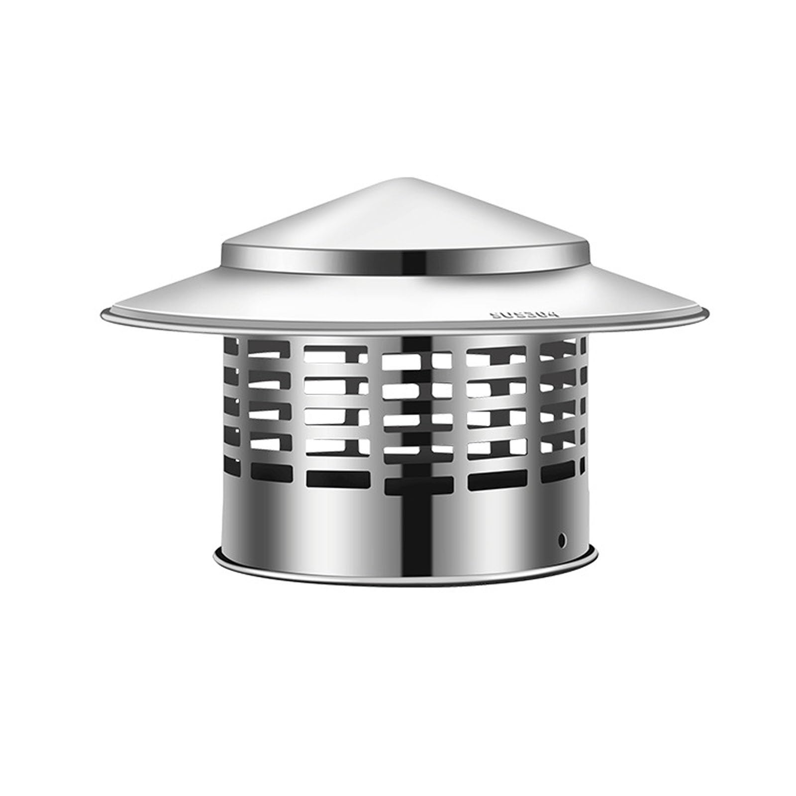 IGNVXMGKP Ventilation Chimney Cap Stainless Steel Chimney Cowl Cap Adjustable Roof Cover, Ventilation Insulation Vent Cover for Kitchen Warehouse Duct(7.8":7.8"*11"*5.7")