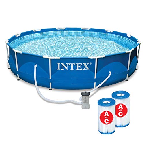 Intex 30,5 x 76,2 cm Metallrahmenpool mit Filter und...
