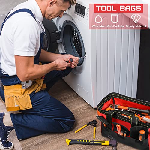 Sac à outils multifonction de grande capacité 33 cm avec base imperméable - 8