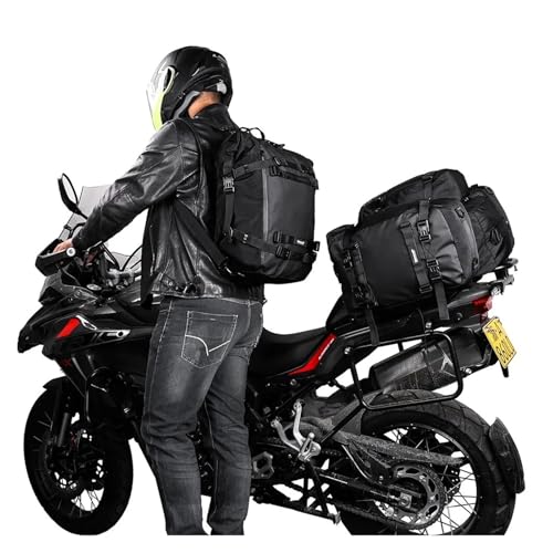 Paquete equipaje lateral para moto impermeable y multifuncional 5