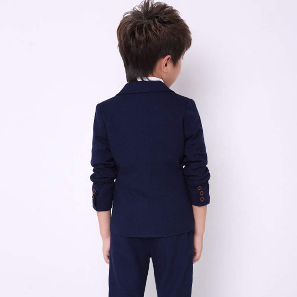 Traje para Niño Boda Ceremonia Conjunto Chaqueta Pantalones Ropa De 2 Piezas