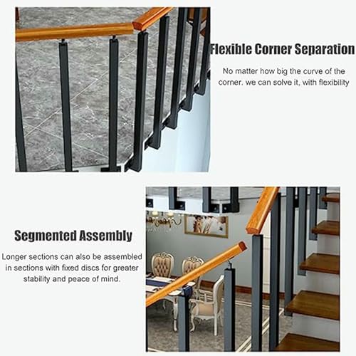 Garde-corps de sécurité pour terrasse et extérieur avec barrière réglable - 5