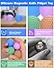 Palksky Magnetic Balls Fidget Toy, 4PCS Silicone Magnets Balls Desk Fidget Adults Anxiety, Fingertip Magnetic Toys for Office Desk Magnetic Toys, Relief Stress and Anxiety