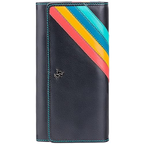 Visconti CHL72 Women's Secure RFID Blocking Leather Trifold Clutch Wallet Purse