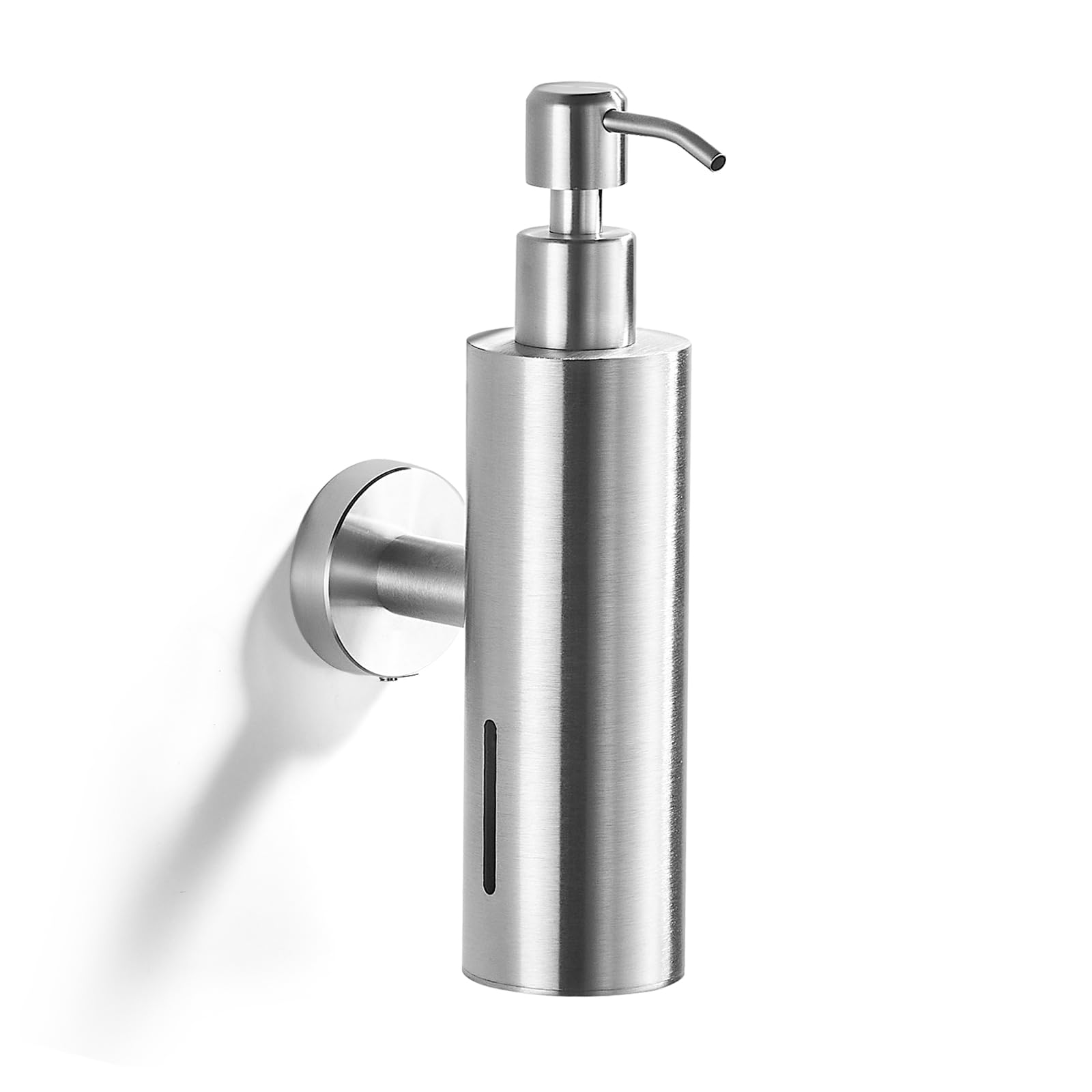 Seifenspender, Wandmontage, Edelstahl, für Badezimmer, gebürstetes Nickel