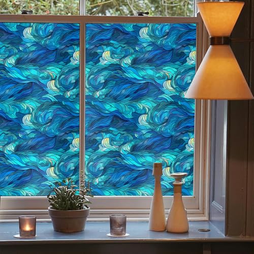 Vinilo decorativo ventana 15.7x118in Blue REDAMANCY miniatura 3