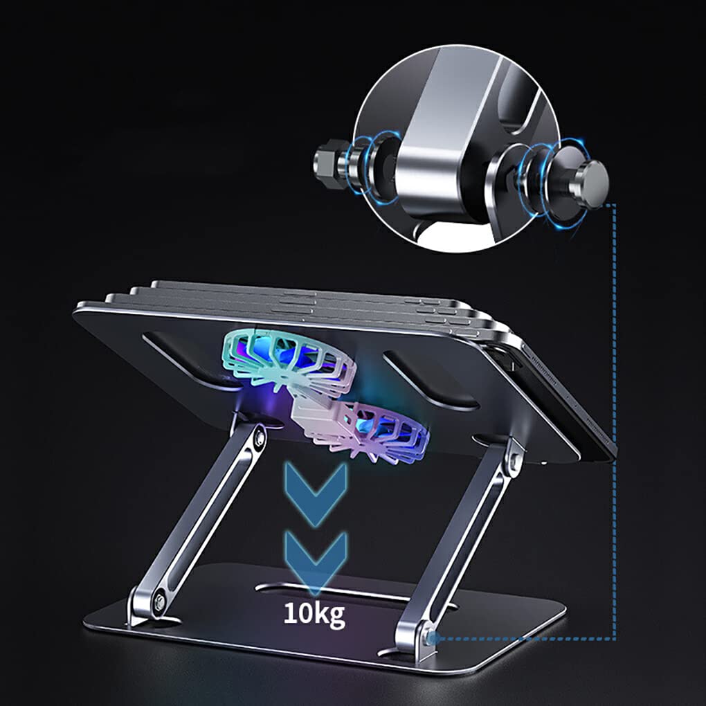 IOIUSKKU Soporte para computadora portátil para Escritorio Base Ajustable Diseño ergonómico Estante de aleación de Aluminio portátil Soporte de Escritorio Suministros de Oficina