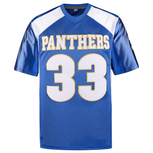 Bild: Afuby Tim Riggins Trikot 33 Friday Night Lights High School Fu�balltrikot f�r Herren Blau S-XXXL, Blau, L f�r 29,96 EUR bei amazon.de