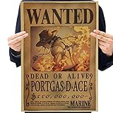 Christ For Givek One Piece Wanted Poster Ruffy Choba Retro Holzpulpe Kraftpapier Poster, Neue Ausgabe(H10)