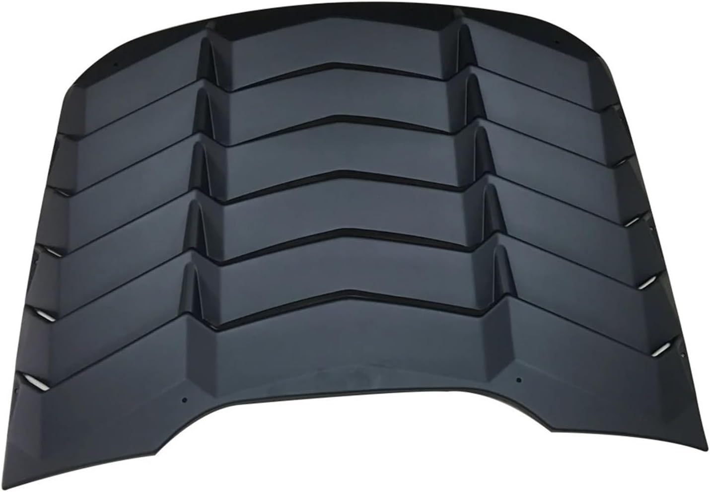 F004 Thick Louvered ABS Black Hood Compatible with Ford Mustang 2015-2017 Air Flow Intake Hood Scoop Bonnet Vent Cover Stickers Decoration