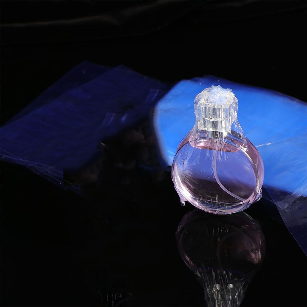 Lot de 100 Paquet Rétractables en Film Pp Bleu Fonction Scellage, Adaptés pour Emballage Industriel et Supermarché, Paquet D'emballage Rétractable Pratique