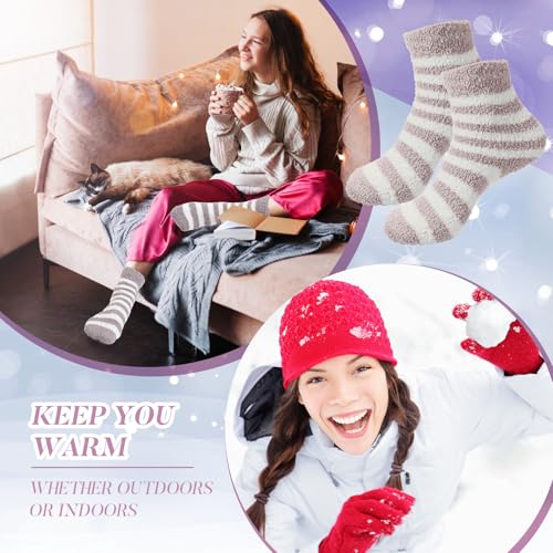 Image of Handepo 60 Pairs Women Fuzzy Socks Bulk