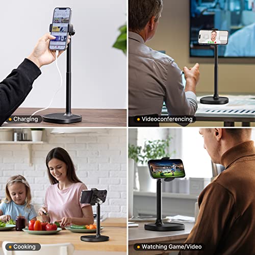 ULANZI Verstelbare Mobiele Telefoonhouder - Multi-hoek Bureauhouder, compatibel met iPhone 14, 13, 12, 11 Pro Max, Galaxy, Huawei, Xiaomi, Redmi - Afbeelding 8