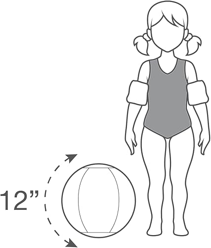 Vista 6 de Rae Dunn x CocoNut Float Water Wings & Beach Ball – Alas de agua inflables de tamaño infantil y juguete de agua duradero – Dispositivos de flotación