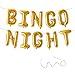 Bingo Night Balloon Banner,Game Time Cards Winning Ball Photography Background Cake Table Banner Decorations Party Supplies,16 inch,Gold