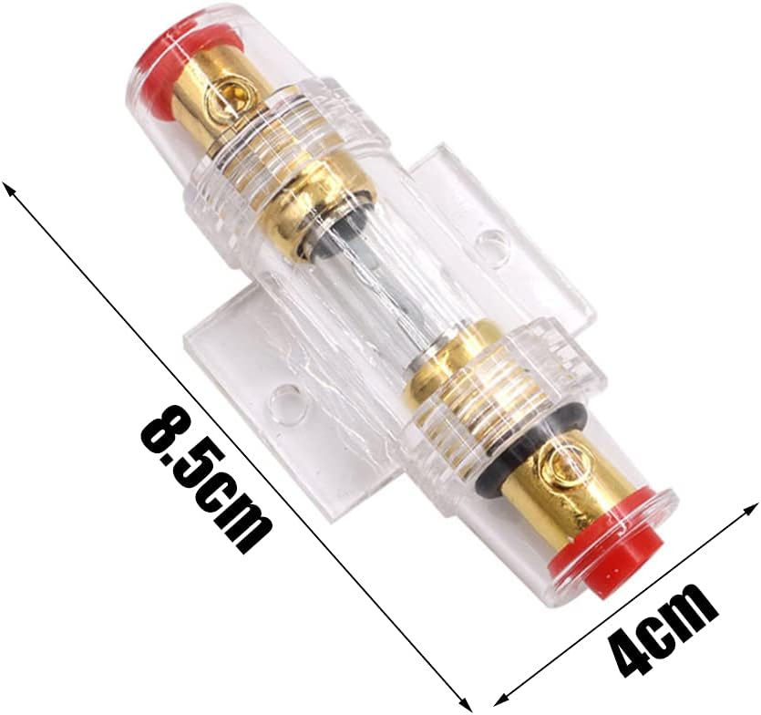 3 Pcs Inline Waterproof Fuse Protection Audio Inline Fuse Holder for Car Audio Alarm Amplifier