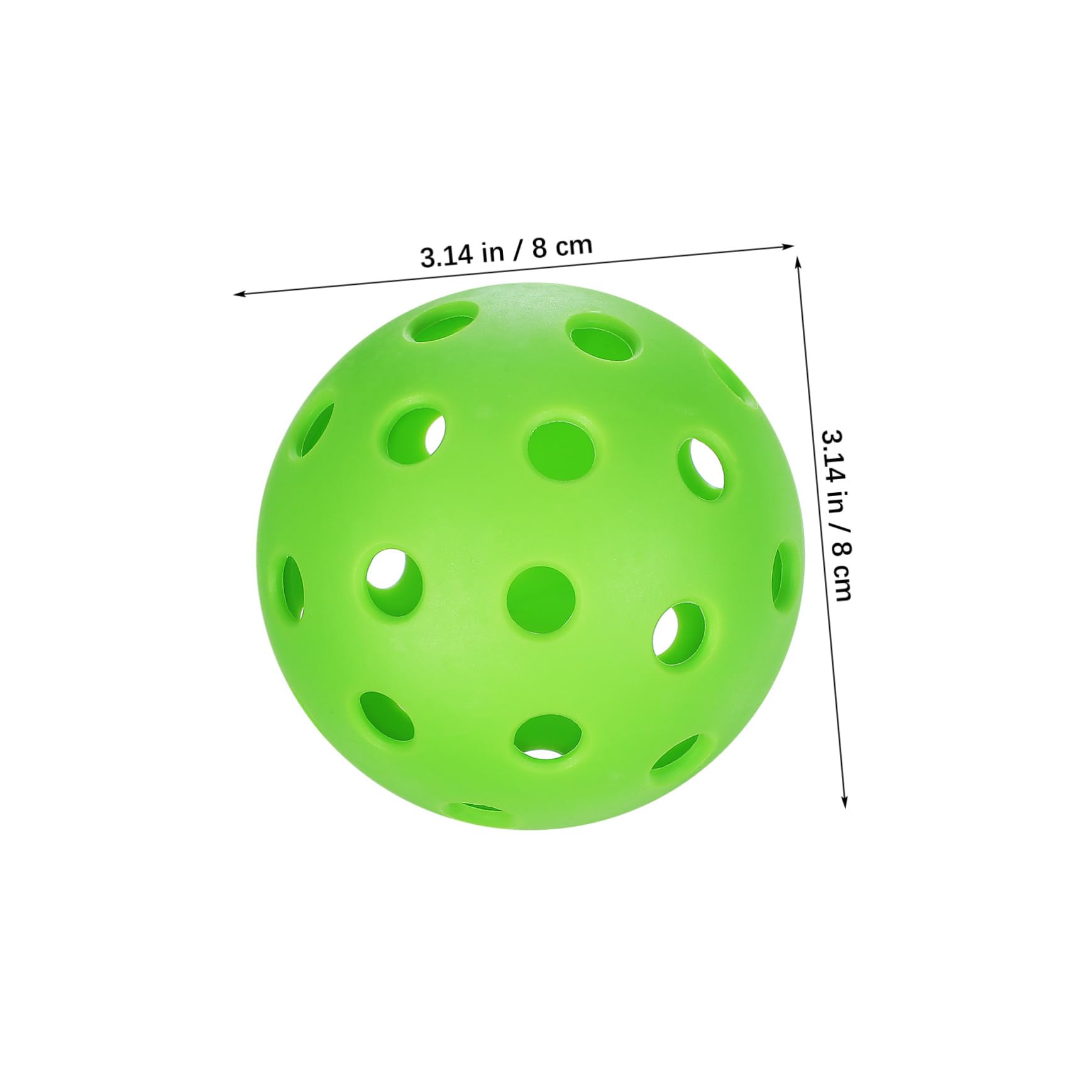 Abaodam 12 Pcs Sports Balls Lightweight Hollow Plastic Baseballs Golf Practice Balls for Training Durable Material for Use Mesh Bag Packaging