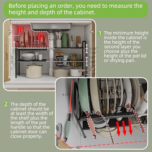 Expandable-Under-Sink-OrganizerPot-and-pan-Organizer-Under-Cabinet-Pan-Lid-OrganizerExpandable-Storage-shelf-with-Pan-Rack7-Dividers2-Baskets-and-4-PanelsAdjustable-partition-height