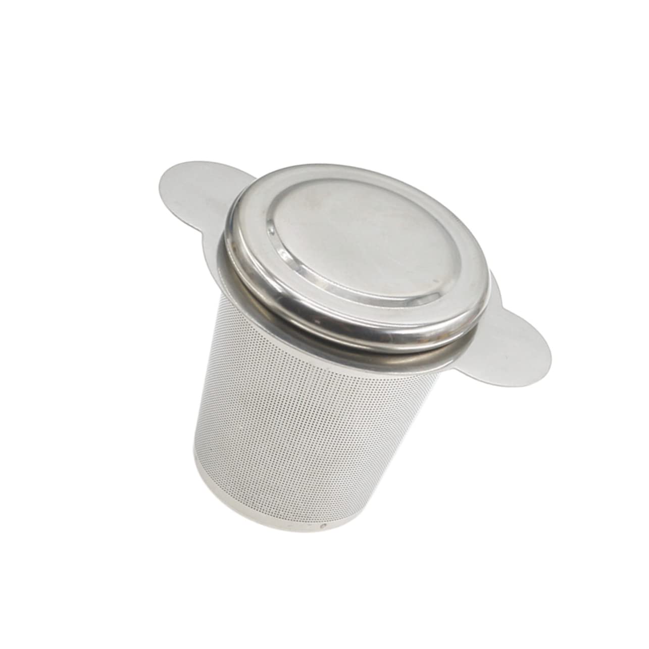 LABRIMP Tea Infuser Tea Pot Set Stainless Steel Strainer Tea Filter Fingertips Silver Round Handle
