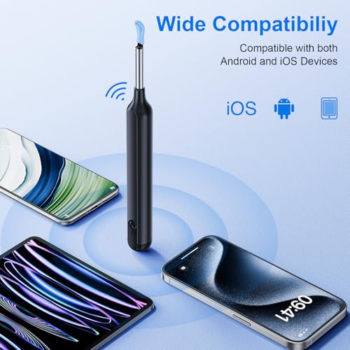 Image of Oxbird(200-300W-PX) HD Wireless Otoscope with Light Ear Wax Camera, Ear Wax Remover Removal Cleaner Cleaning Kit, Suitable for Apple /Android, Dad and Madam Artifact,Perpetual Commitment