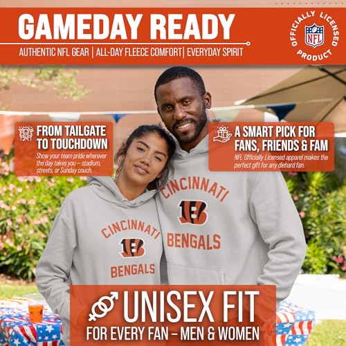 Image of Team Fan Apparel NFL Gameday Hoodie Pullover Sweatshirt for Men and Women | Officially licensed NFL Gameday fleece pullover - kangaroo pocket, ribbed cuffs, drawstring hood, unisex fit