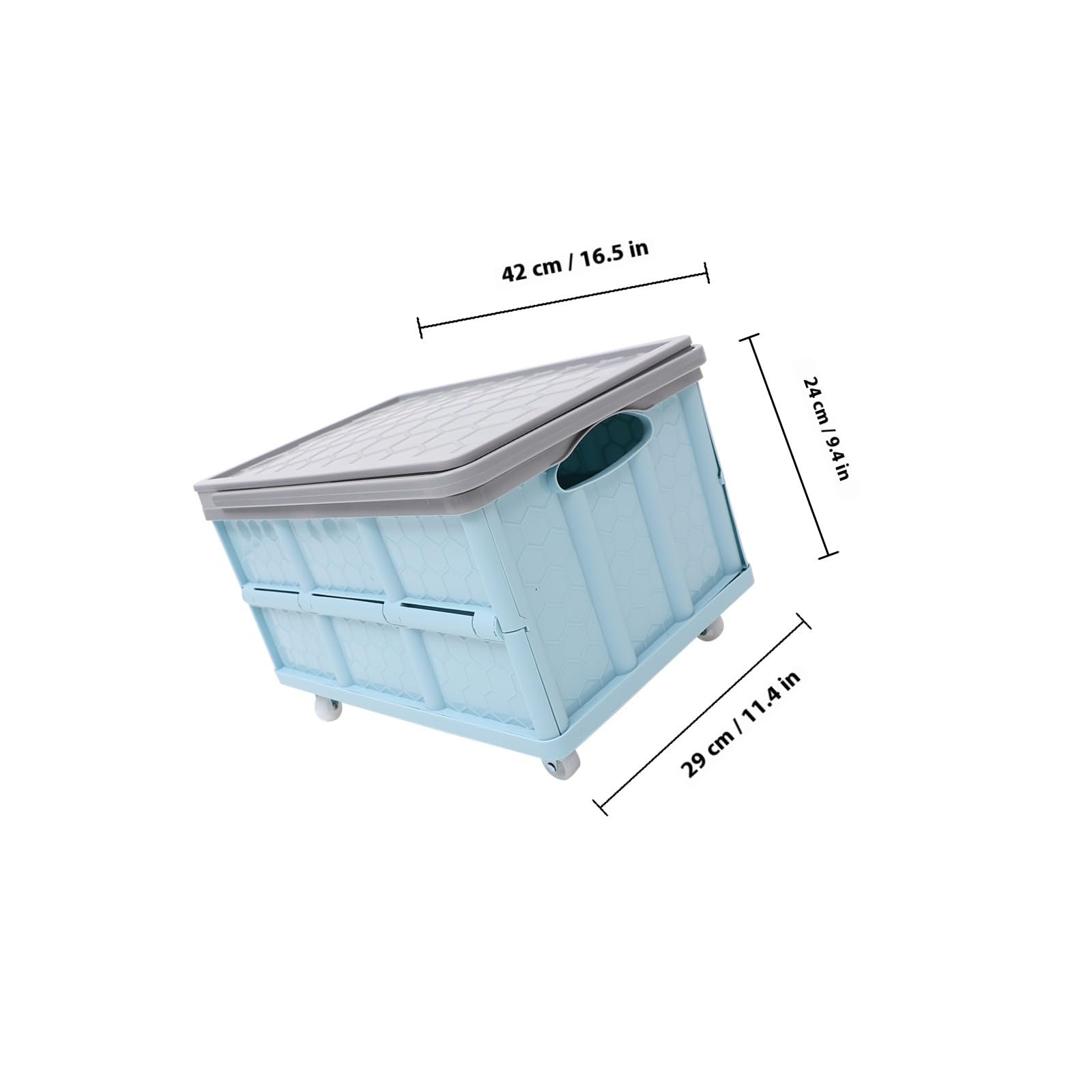 Outanaya Große Aufbewahrungsbox mit Faltbar Kunststoffbox für Kleidung und Haushalt Stapelbar Leicht Transportierbar als Organizer und Aufbewahrungstruhe für Schlafzimmer und Wohnzimmer