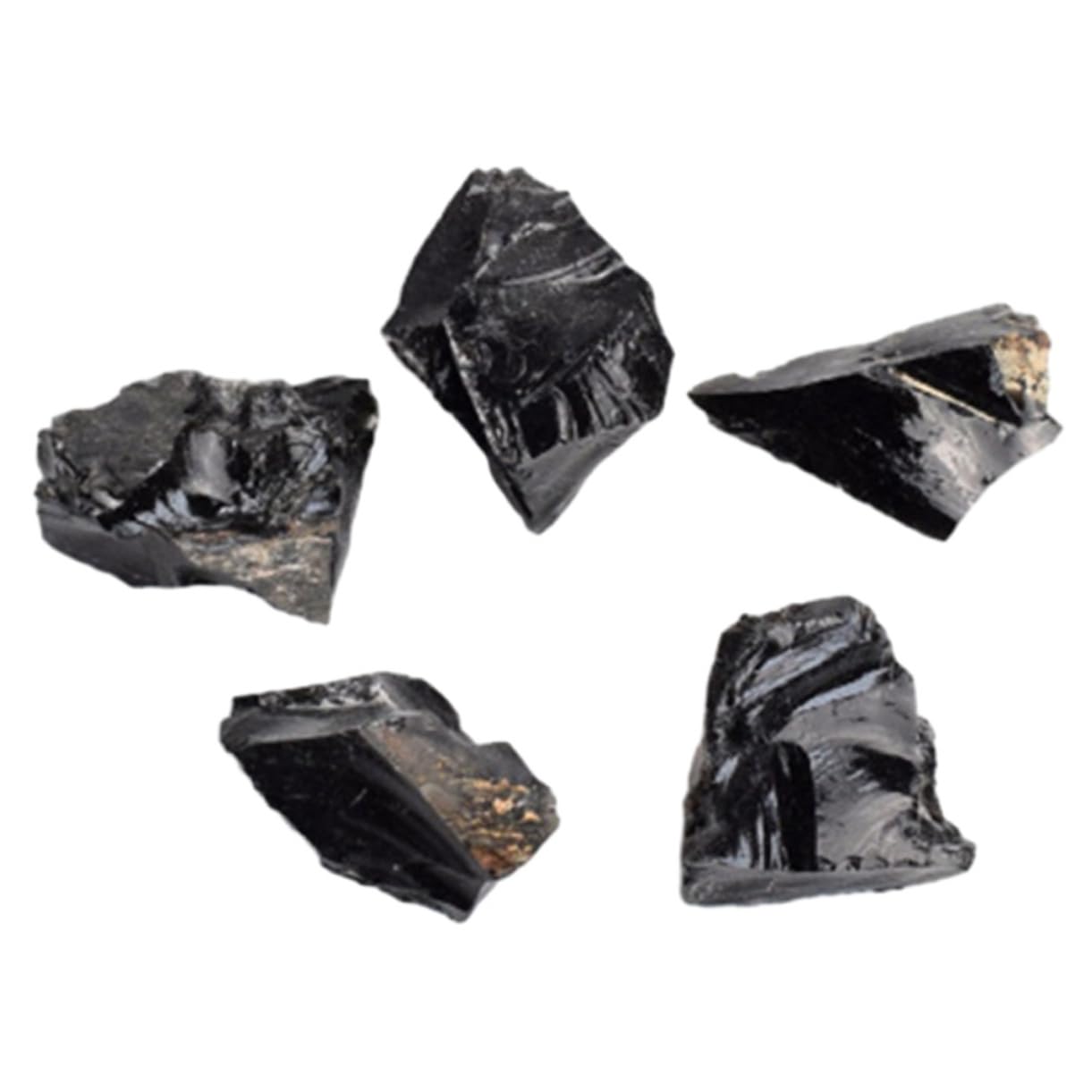PACKOVE 25stücke Irreguläre Natürliche Obsidian Steine Dekorative Diffusor Steine Für Yoga Meditation Und Heimdekoration Handgefertigte Kristallkunstwerke