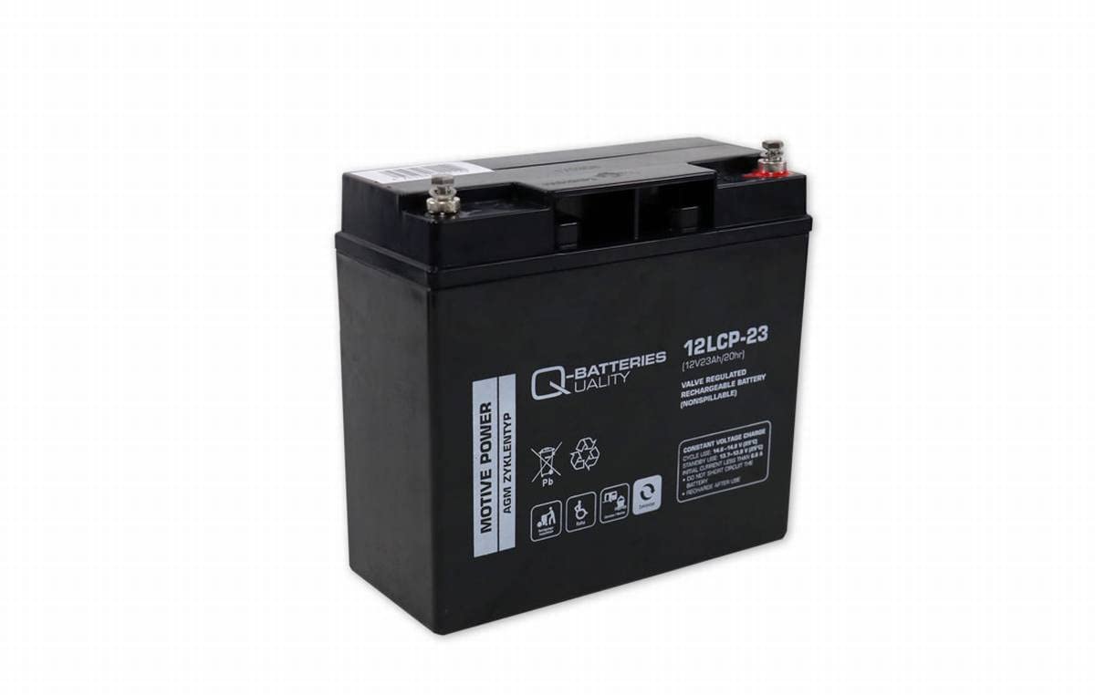 Batería Qbatteries 12LCP-23-M5 Agm Deep Cycle Battery. Tecnología AGM. 12V - ...