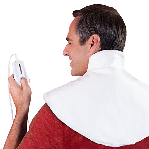 Dr. Bob's - Neck Wrap Heating Pad - Doctor Designed for Therapeutic Heat Relief and Arthritis. U.L. Approved, Maximum Heat, 2 hr. auto shutoff, Moist/Dry Heat, Luxurious Machine Washable Cover