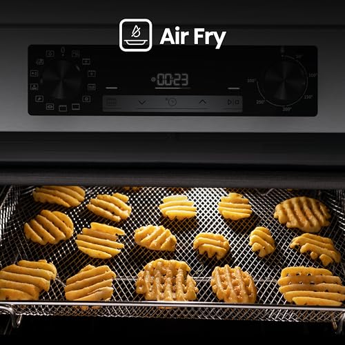 Hisense BI64211PX, Forno Multifunzione Termoventilato, Cavità XXL 77L , Auto Pulizia Pirolitica, 13 funzioni di cottura, Funzione pizza 300°C, Cottura AirFry, Cottura Multifase, Display Led - 6