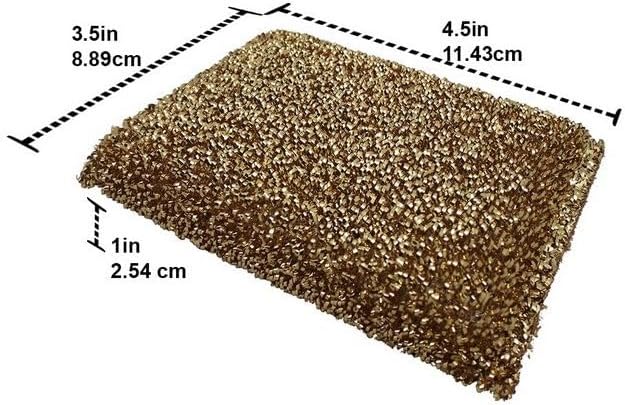 Univen Sponge Gold or Silver Color Non Scratch Polyester and Polyurethane by Sterlings Made in Israel image 3