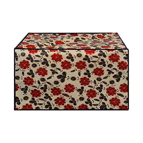 Image of DREAM KING Stylish Design & Printed Microwave Oven Cover Full Closure |waterproof & Dustproof Oven Cover Suitable for All Models - Multicolour SA50