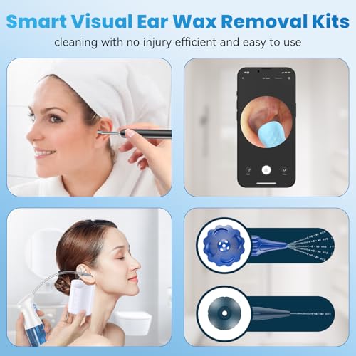 Ear Wax Removal - Ear Cleaner - Ear Camera - Ear Wax Removal Kit - Ear Wax Removal Tool Camera - 1080HD Effective for Cleaning Ear Wax Build-Up