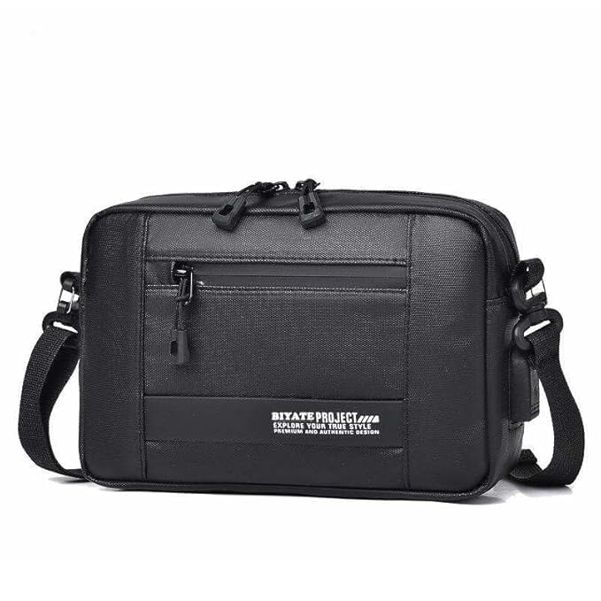 ts with techsun Waterproof Polyester Slim Unisex Crossbody Sling Bag Chest Backpack Men's Shoulder Bag, Leisure Travel Handbag, Hard Shell Anti-Theft Chest Bag-picture-38