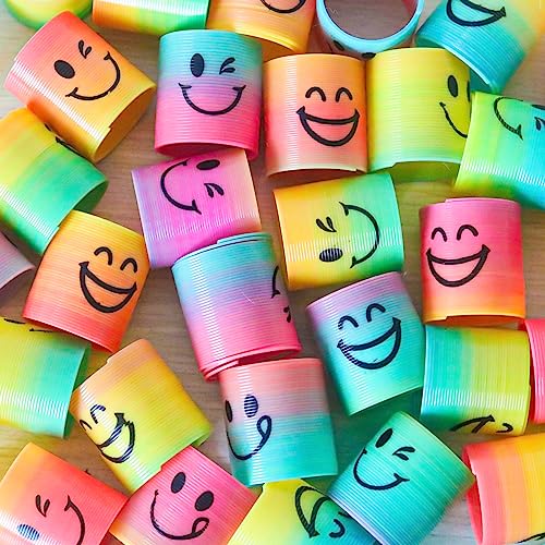 Image of Cocurb 32 Pcs Mini Spring and 32 Pcs Halloween Springs Party Favors for Kids 4-8 - Fun Goodie Bag Stuffers for Birthdays,Classroom Prizes,and Small Toys Presents