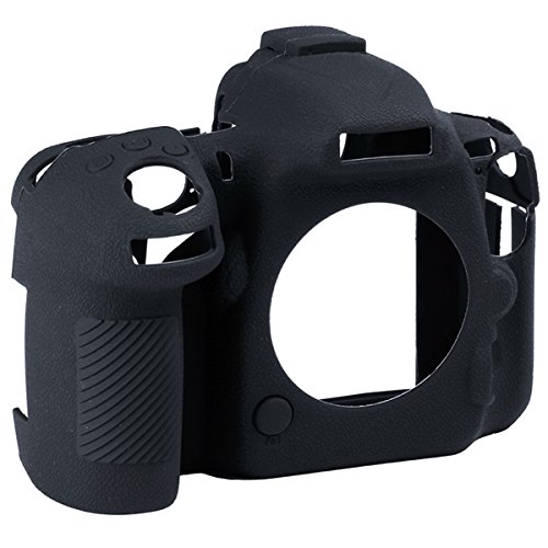Funda para cámara Nikon D500 de silicona negra miniatura 1