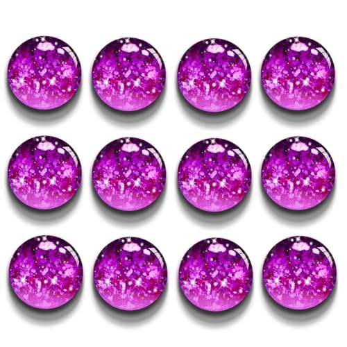 Chunniao Glitzernde Lila Magnete GM-30-12 12 Stück