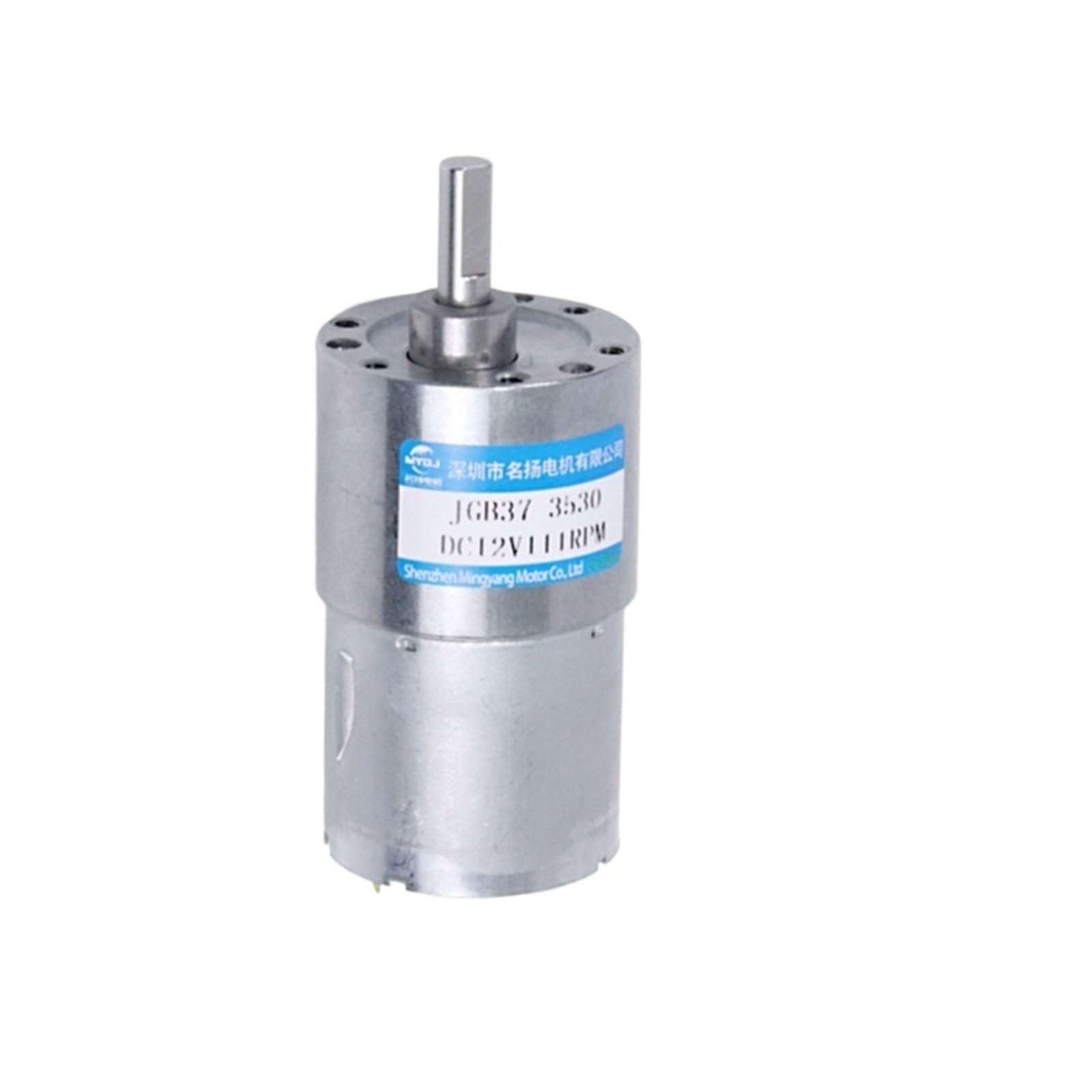 TQSKA 12V 24V Micro 37mm DC Gear Motor JGB37-3530 High Torque Adjustable Speed Can Electric Motor For Home Appliance(12V 22RPM,Only Motor)