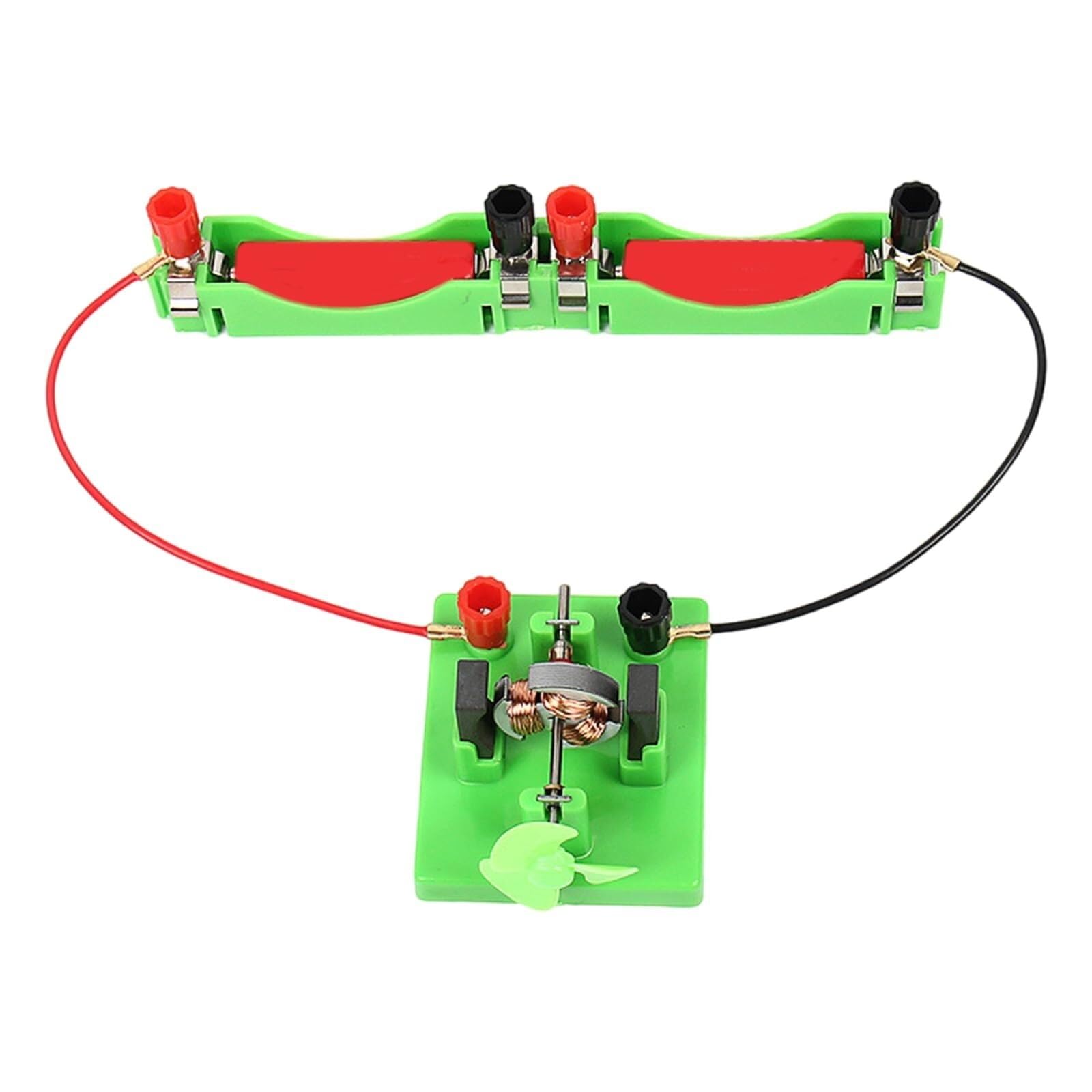 Physik-Experimentiermotor mit abnehmbarem Lüfter. Elektromagnetische Experimentierkomponenten für den Physikunterricht zur Demonstration